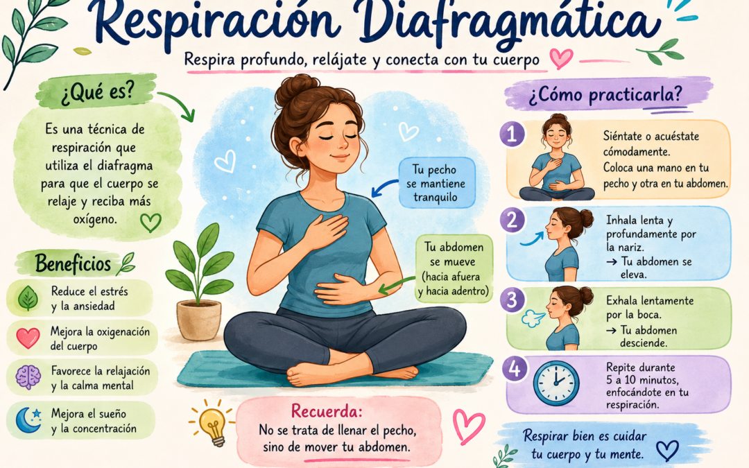 La respiración diafragmática, cómo hacerla.